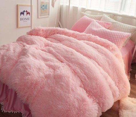 Parure de lit en fausse fourrure