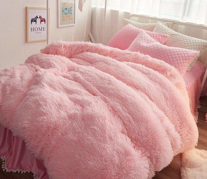 Parure de lit en fausse fourrure