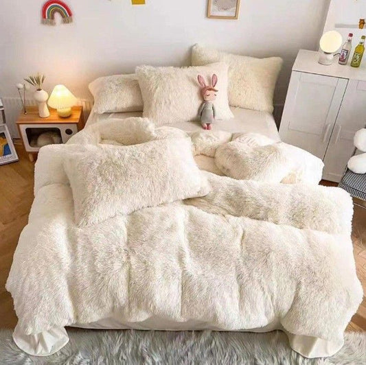 Parure de lit en fausse fourrure