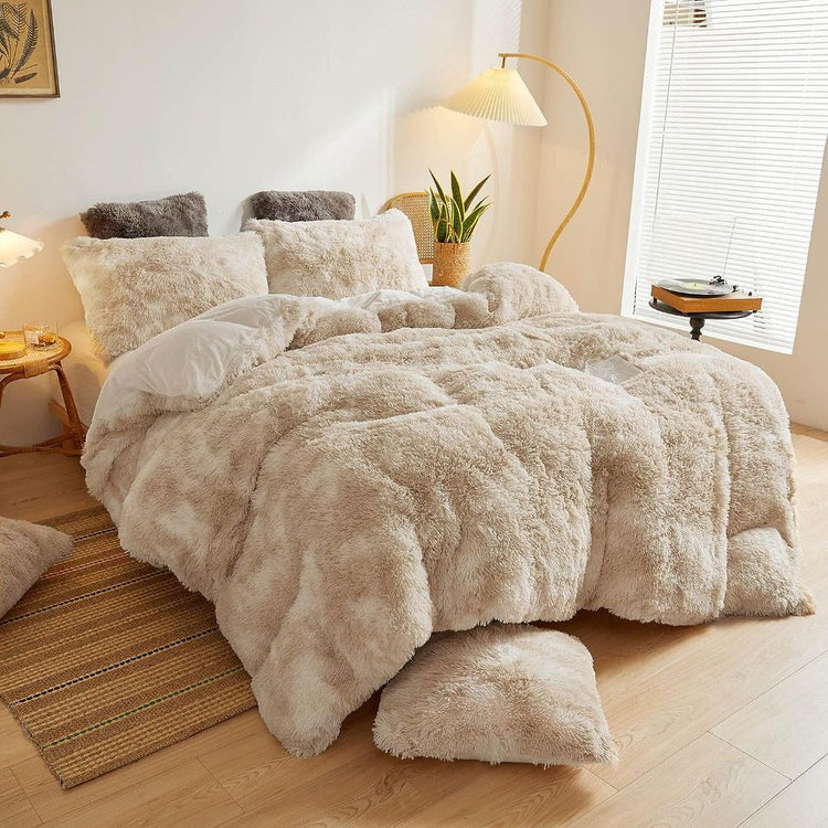 Parure de lit en fausse fourrure