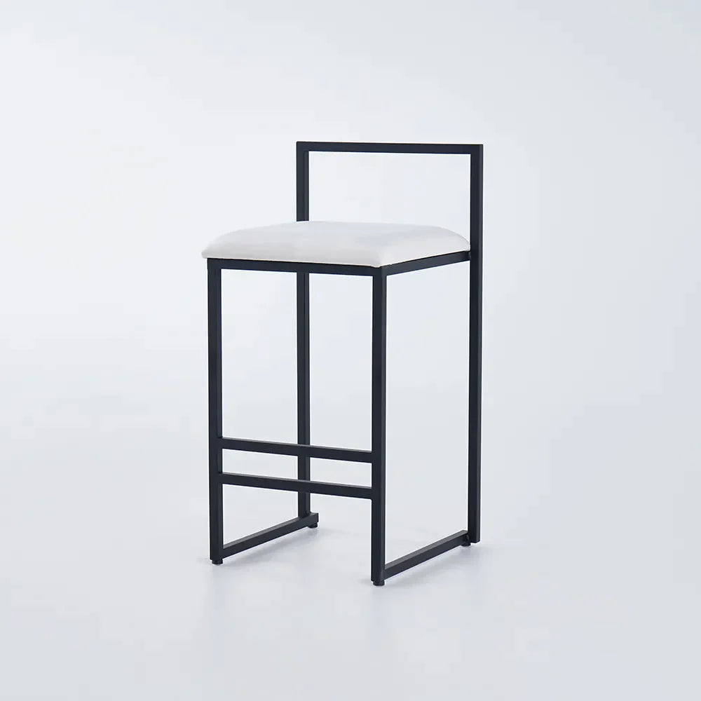 Tabouret de bar moderne en velours