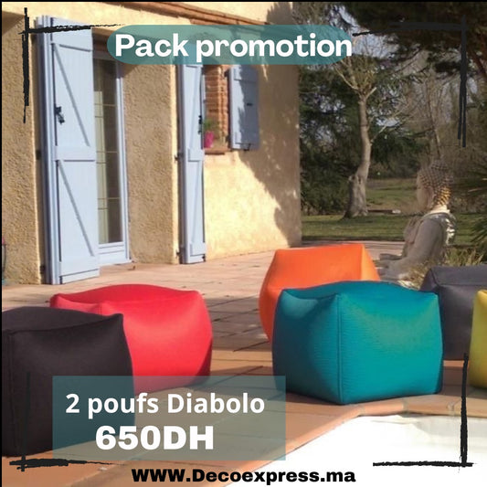 Pack 2 Pouf Diablo