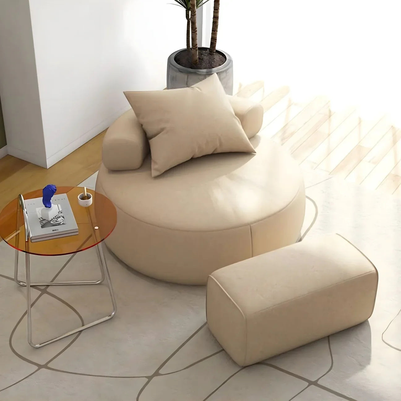 Fauteuil rond design Manon