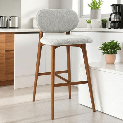 Chaise de bar design en bois massif