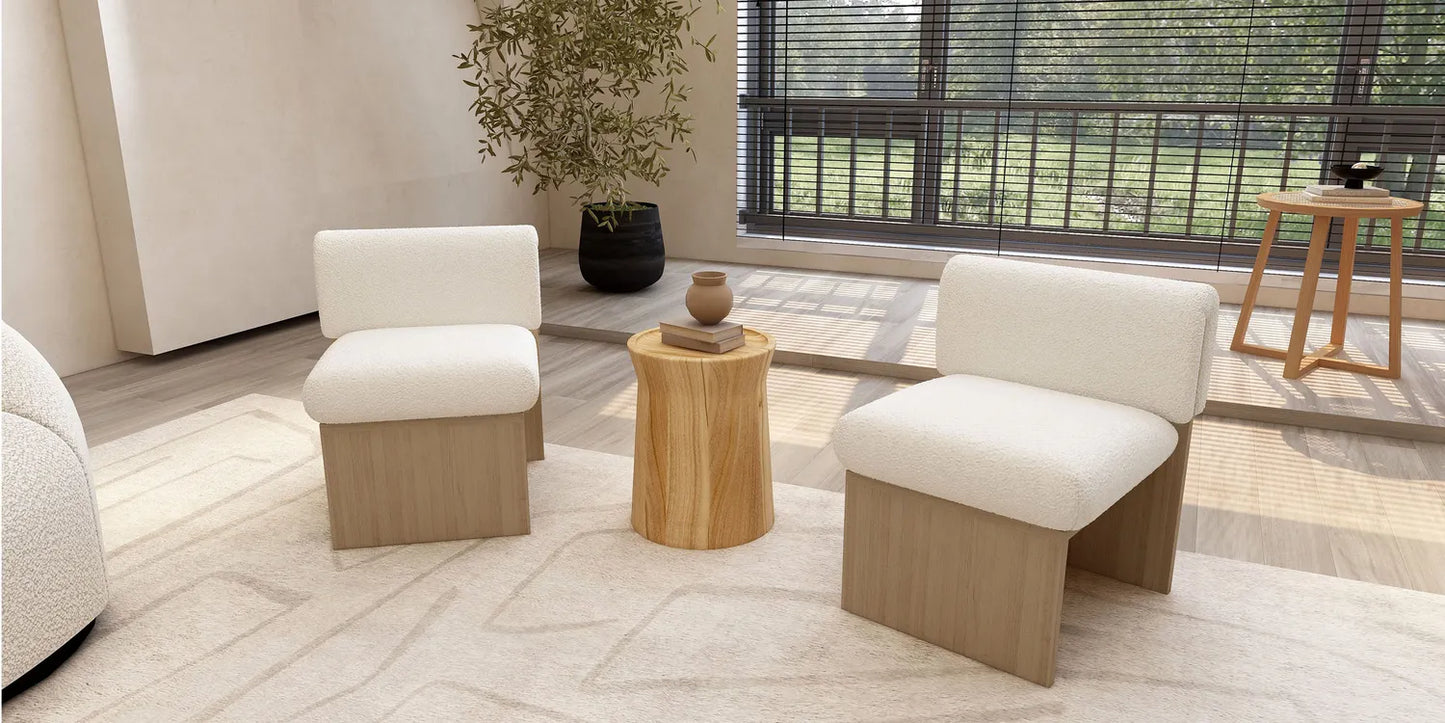 Chaise d'appoint en bois moderne