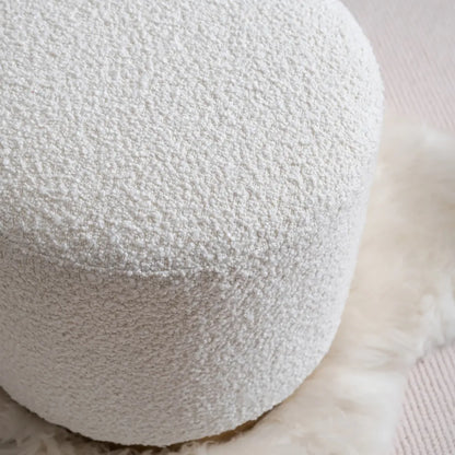 Tabouret moderne rond blanc