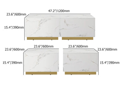 DUO tables basses carrées