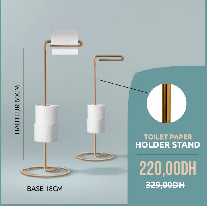 Porte papier hygiénique en fer forgé