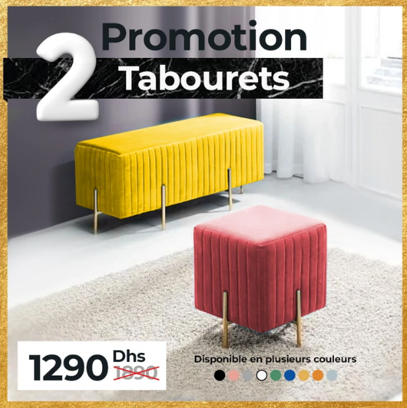 PACK TABOURET MODERNE + MABOURETTE