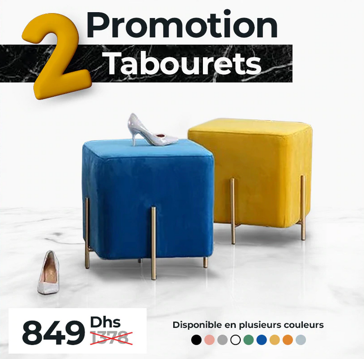 Pack 2 Tabourets