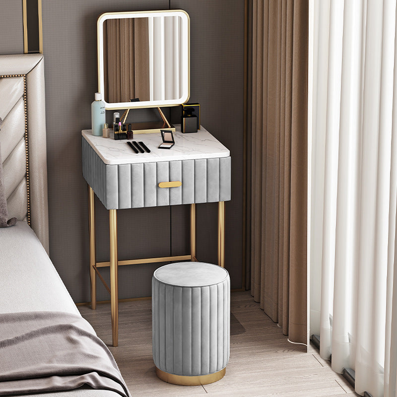 Pack mini coiffeuse nordique + Tabouret + Miroir