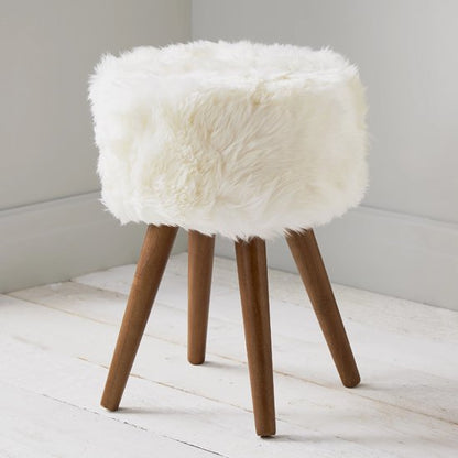 Tabouret En Fausse Fourrure