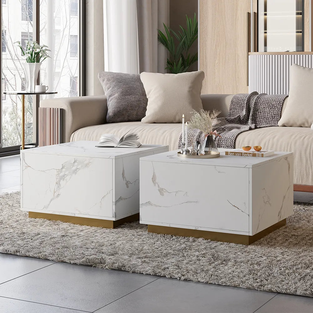 DUO tables basses carrées