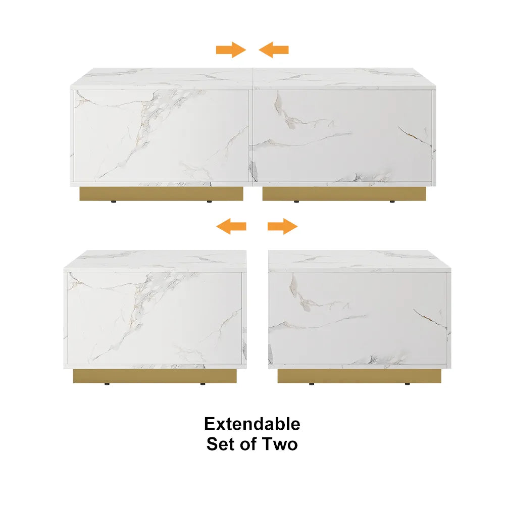 DUO tables basses carrées