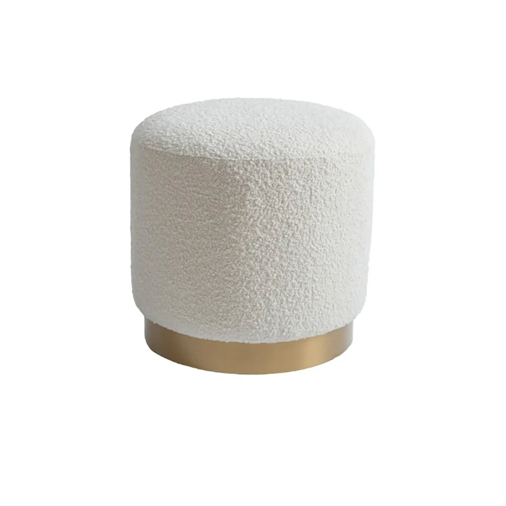 Tabouret moderne rond blanc