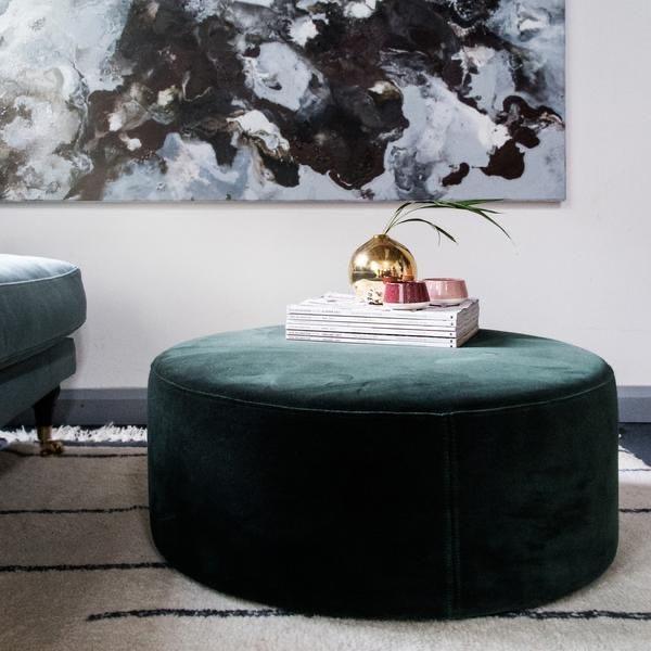 TABLE Pouf en Velours