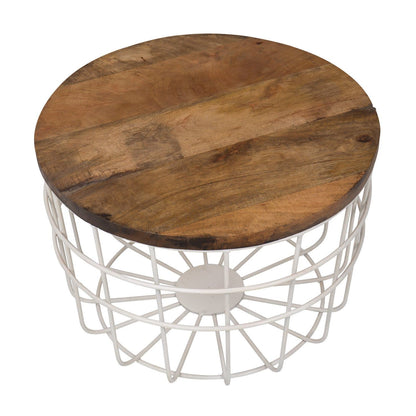 TABLE BASSE RONDE EN BOIS