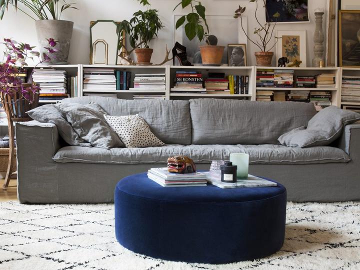 TABLE Pouf en Velours